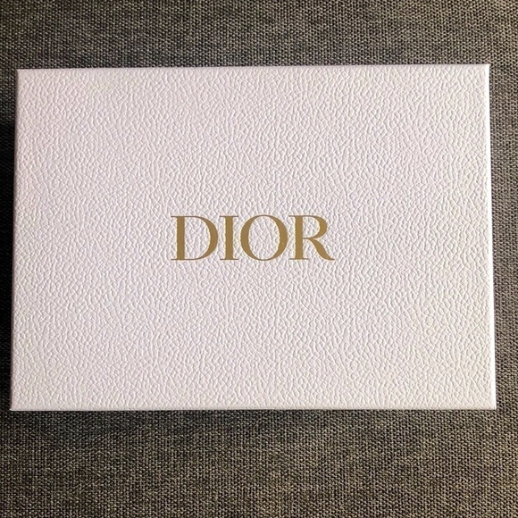 Dior White Empty Rectangle Gift Box Paper White Logo Ribbon Holiday Gift - Picture 9 of 16